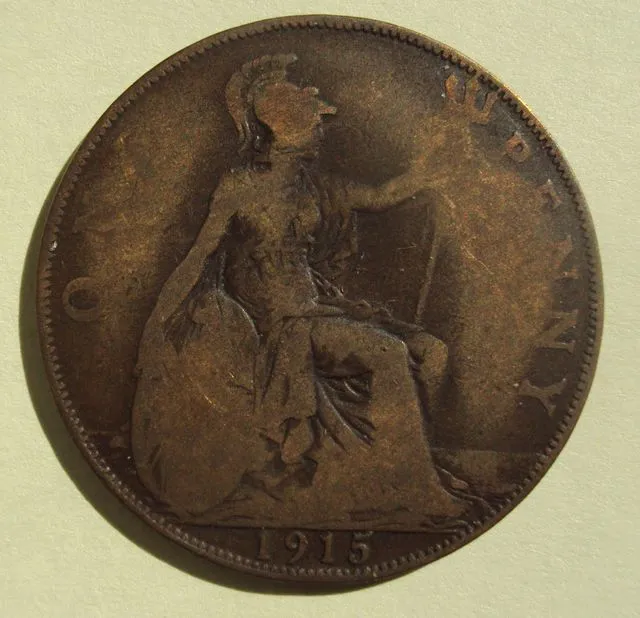 A genuine 1915 penny