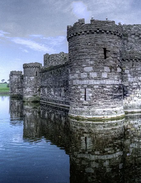 Baemauris Castle, in Beaumaris, Anglesey, Wales
