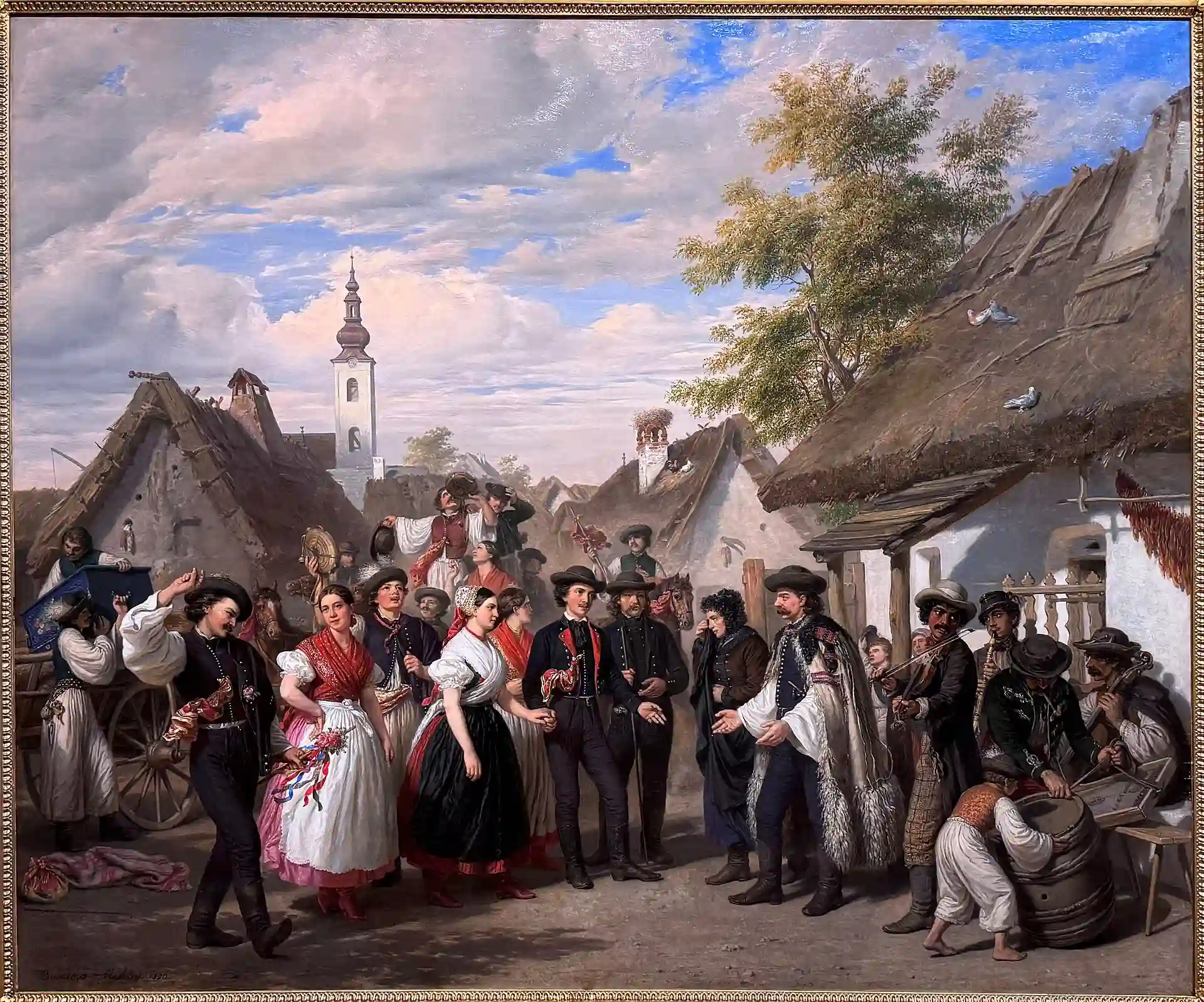 Budapest, Hungarian National Gallery, Miklós Barabás, the arrival of the daughter-in-law, 1856
