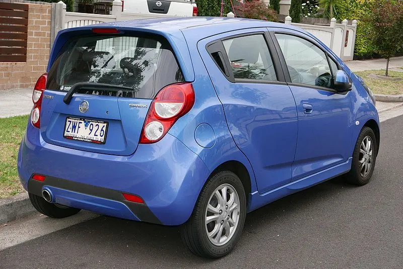 Blue Hatchback