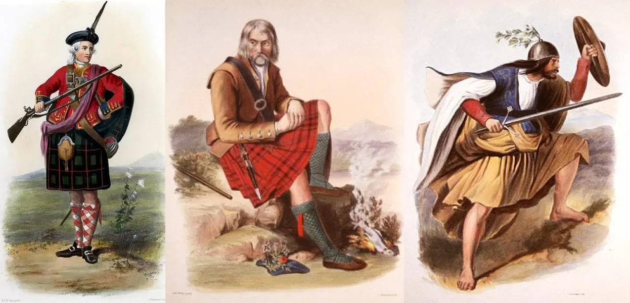 A romantic depiction of a clansman illustrated by R. R. McIan