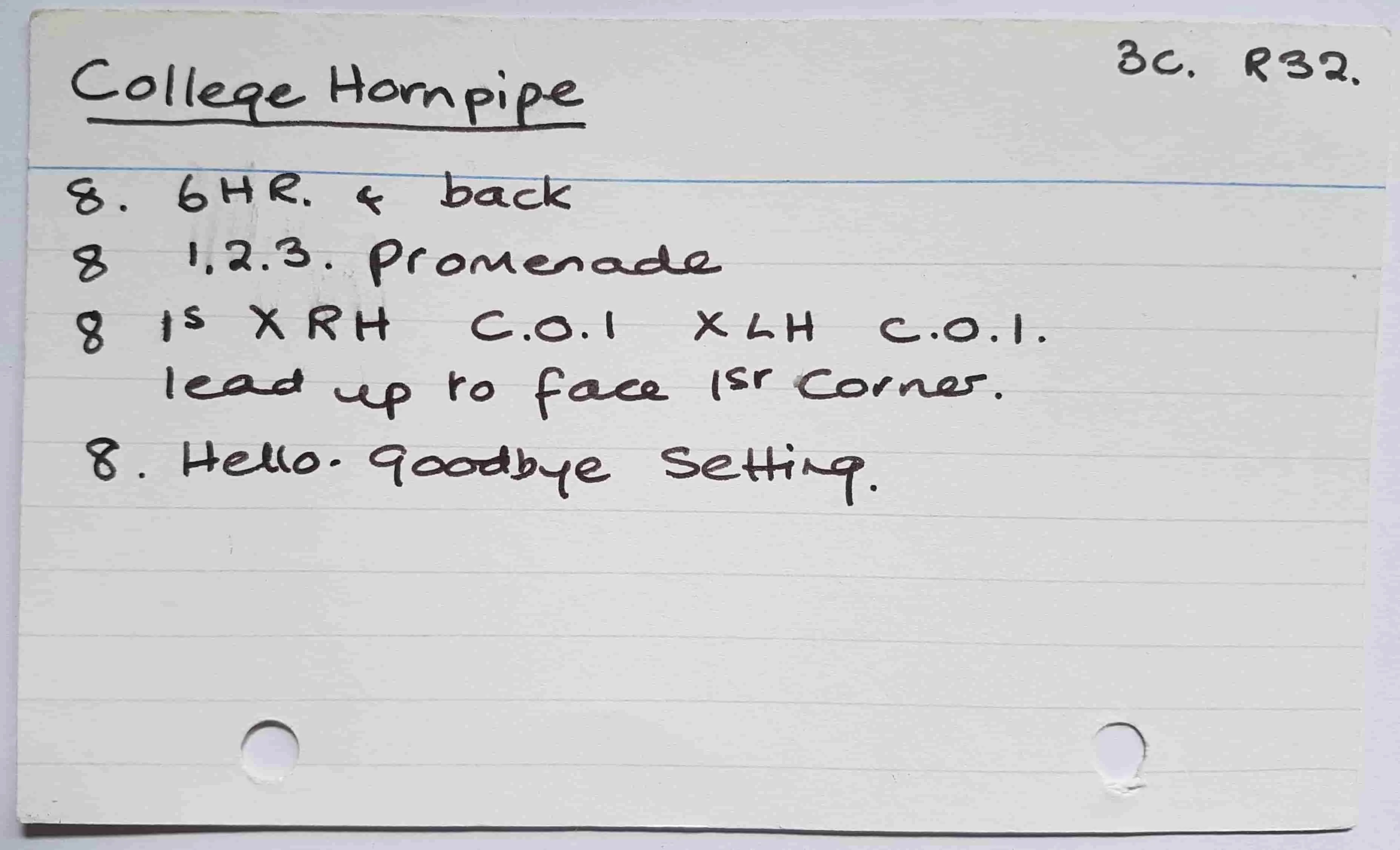 The College Hornpipe Crib