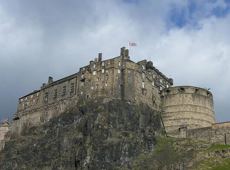 Edinburgh Castle from Portsburgh, the area of the city now called the West Port