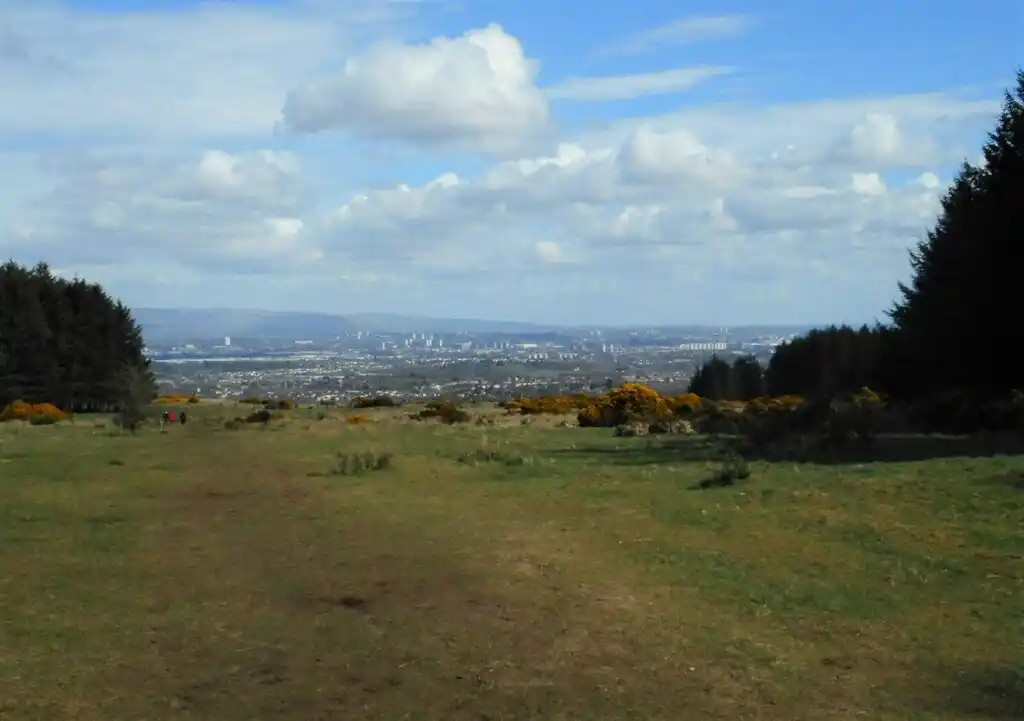 Gleniffer Braes with Paisley in the distance