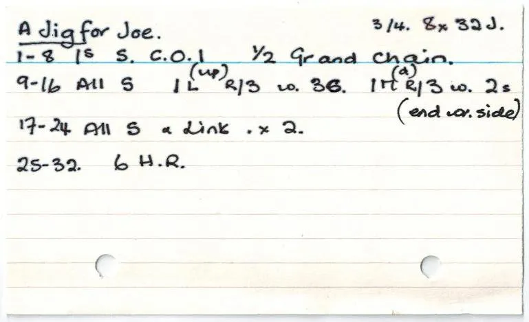 A Jig For Joe Crib