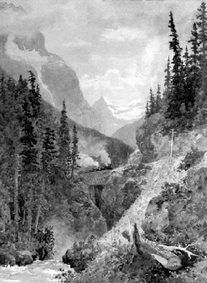 Kicking Horse Pass in British Columbia, Canada