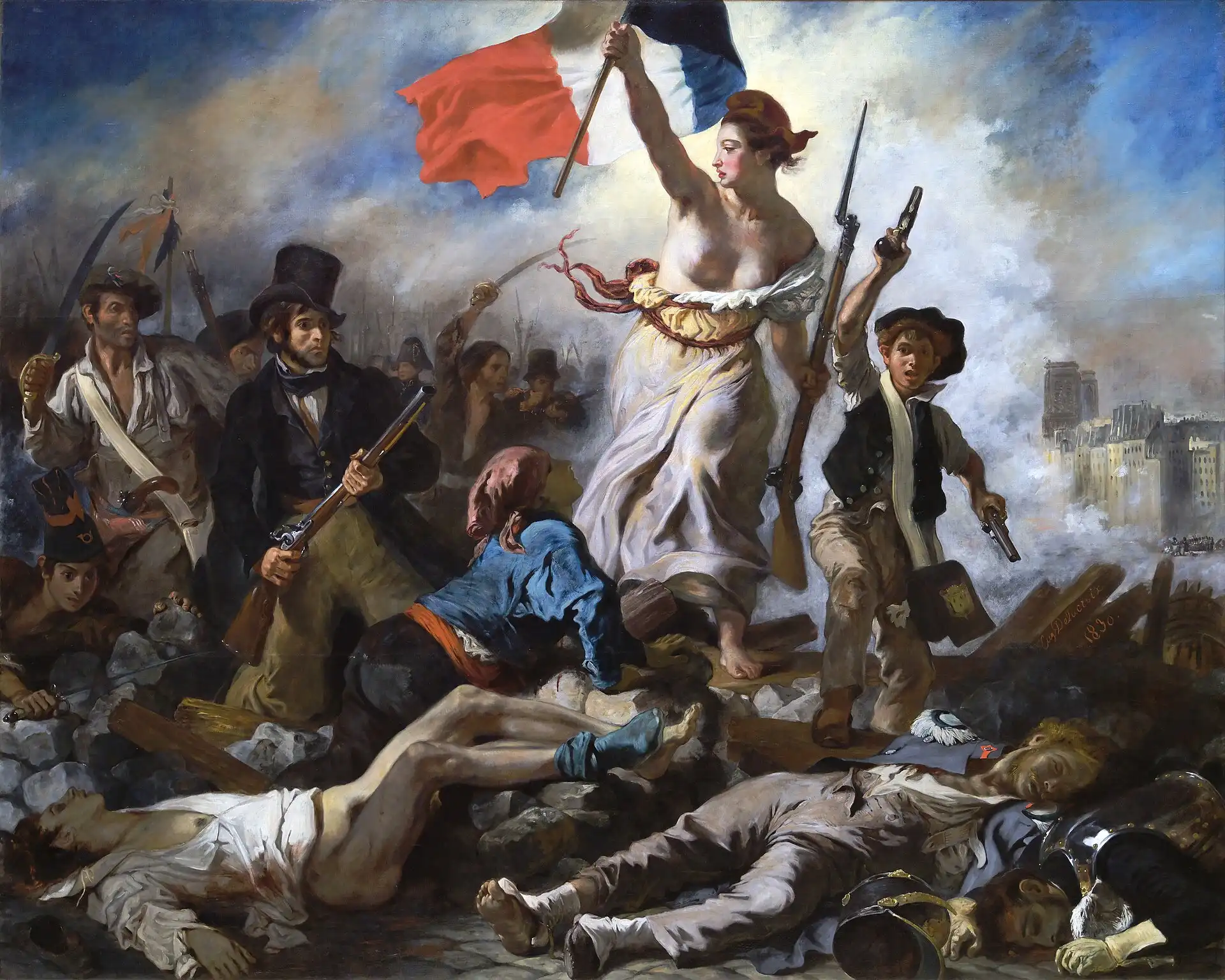 Liberty Leading the People, La Liberté guidant le peuple (French)