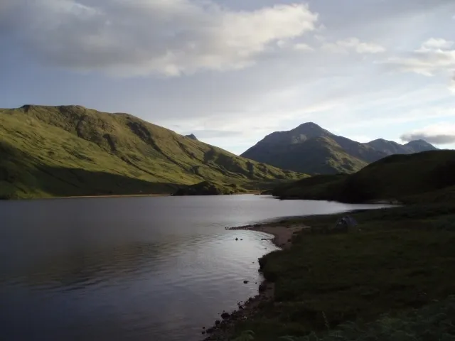 Loch Arkaig in Lochaber, Scotland, west of the Great Glen