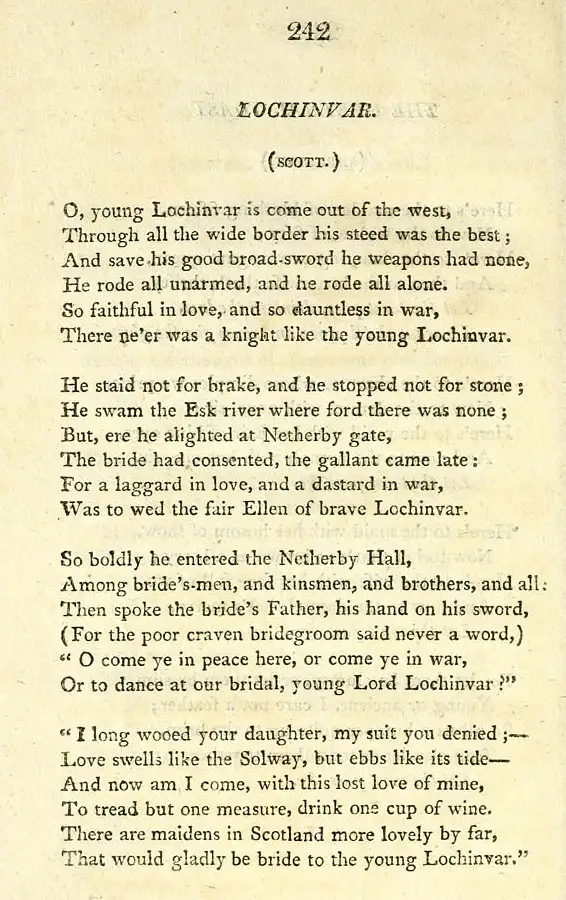 Lochinvar page 1, Glen Collection Of Printed Music
