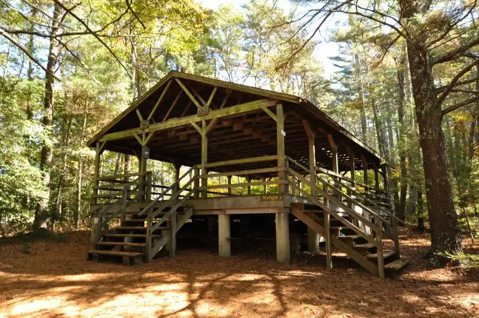 Newbiggin, one of four dance pavilions at Pinewoods Camp, Plymouth, Massachusetts