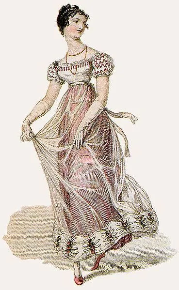 Pretty Peggy (Bell) - 1823 engraving of a ball dress