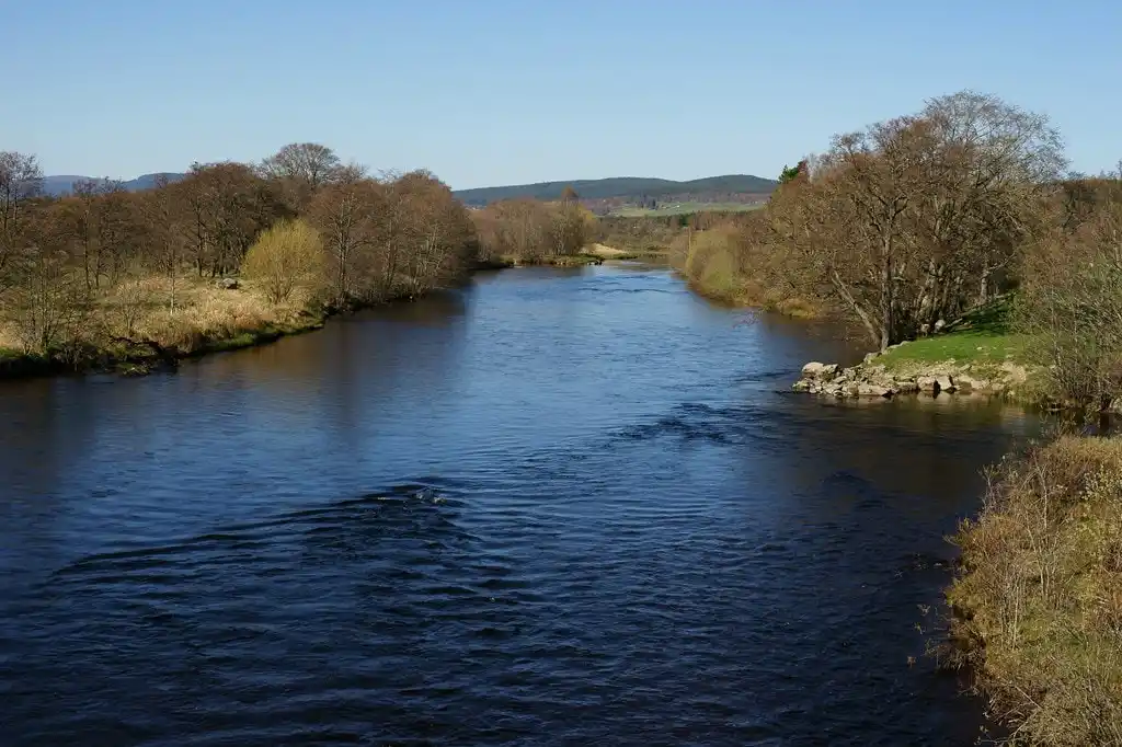 River Spey, seen from Broomhill Bridge.