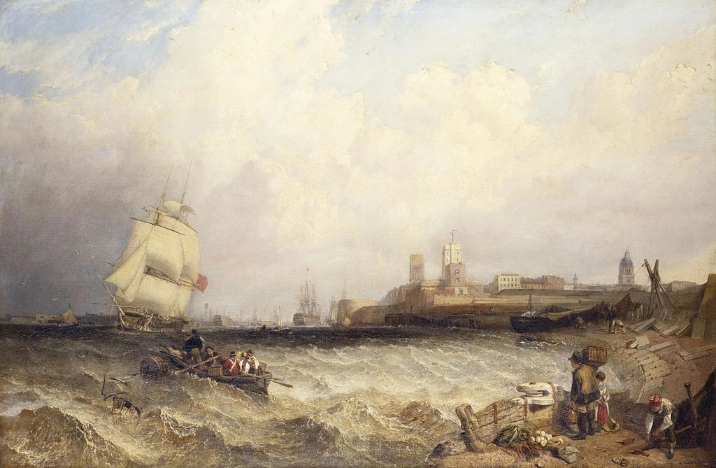 Portsmouth Harbour (1831), Clarkson Frederick Stanfield, Royal Collection