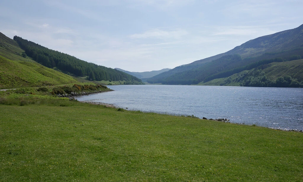 Loch Beannacharain, Strathconon, A view south-east, back down the strath
