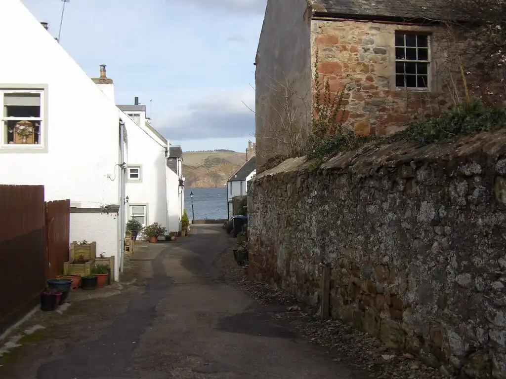 Little Vennel with a glimpse of the Cromarty Firth beyond